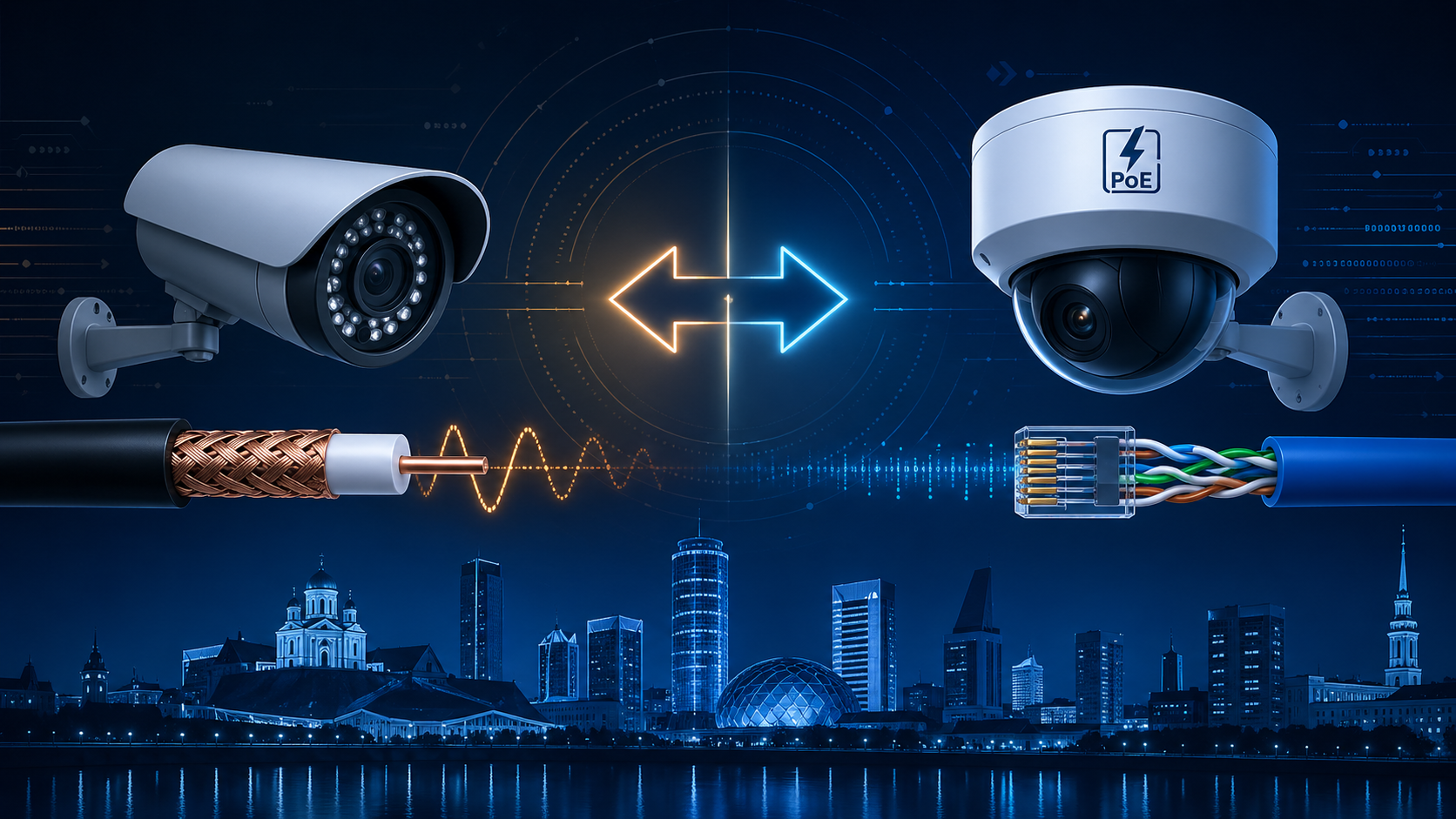 Чем AHD видеонаблюдение отличается от IP видеонаблюдения